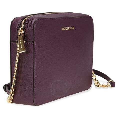 michael michael kors jet set travel large crossbody damson|mike Kors jet crossbody.